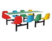 A款玻璃钢8人餐桌